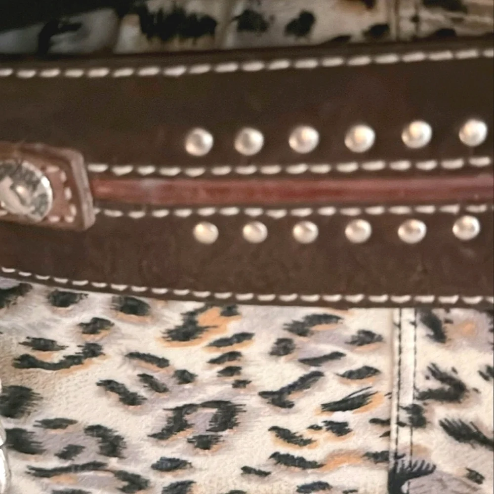 MICHAEL Michael Kors B Low The Belt Double Latch Belt Brown Medium 36